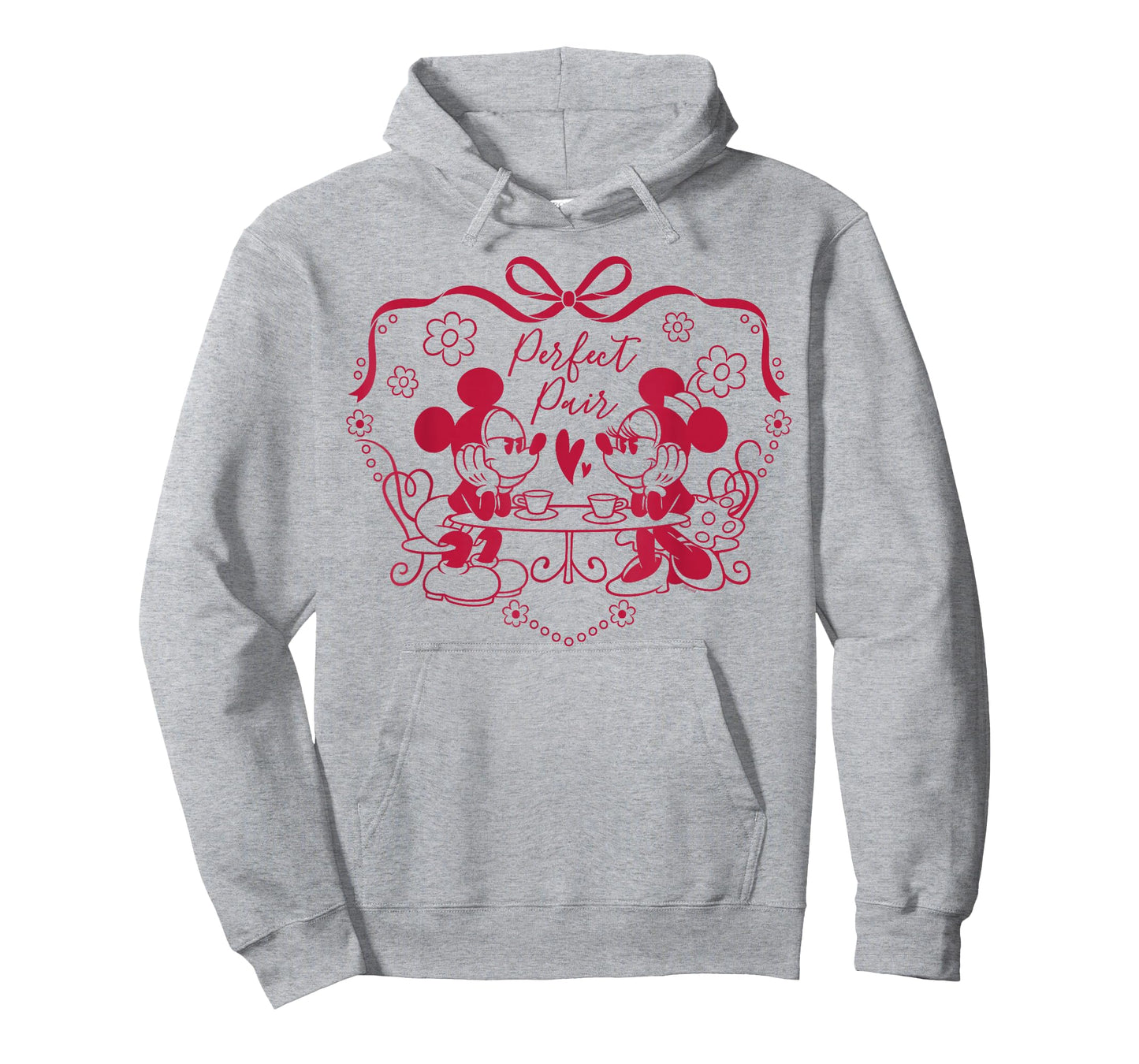 Disney Mickey & Minnie Perfect Pair Coquette Valentine's Day T-Shirt