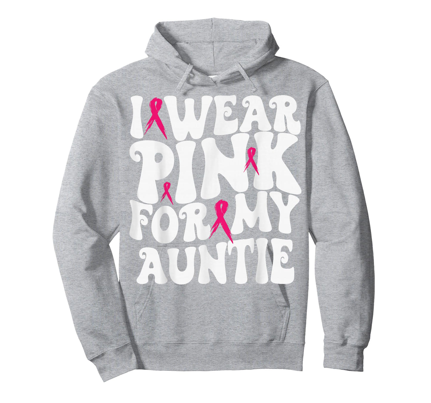 I Wear Pink for My Auntie Breast Cancer Awareness Kids T-Shirt