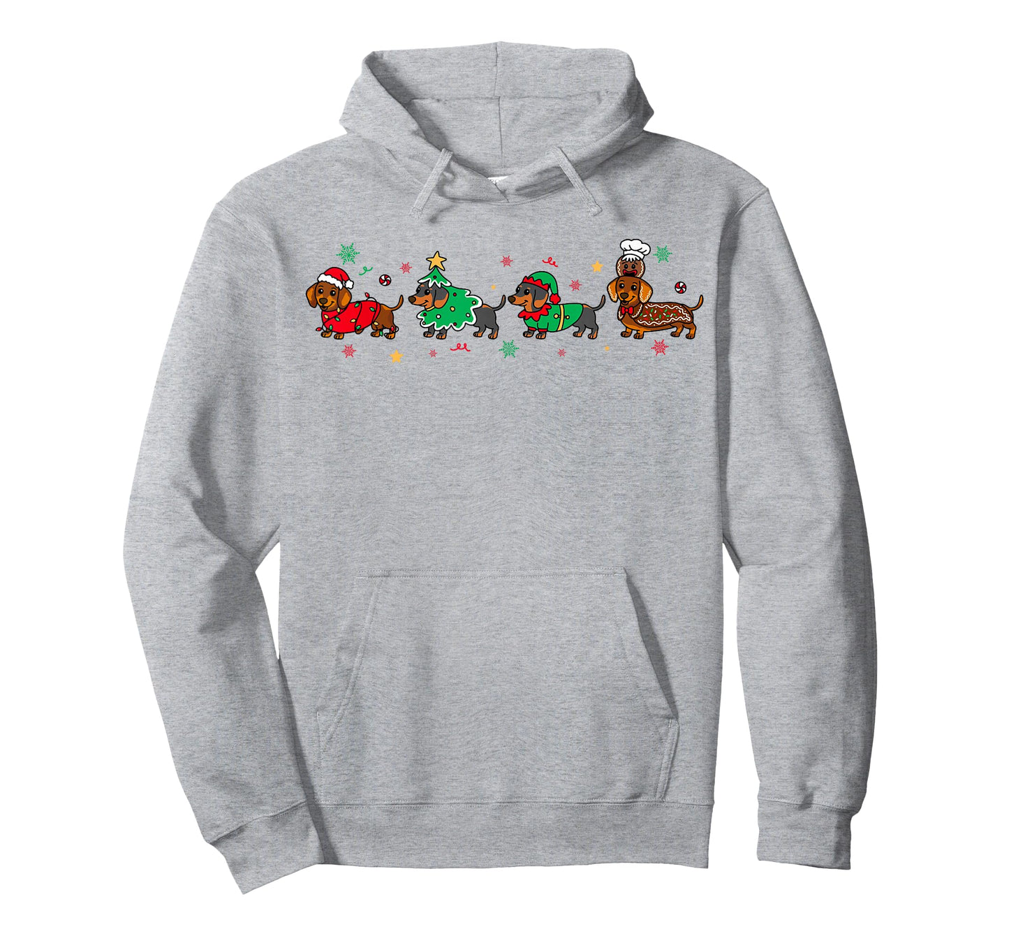Dachshund Christmas Pajamas for Women Girlfriend Dog Lovers T-Shirt