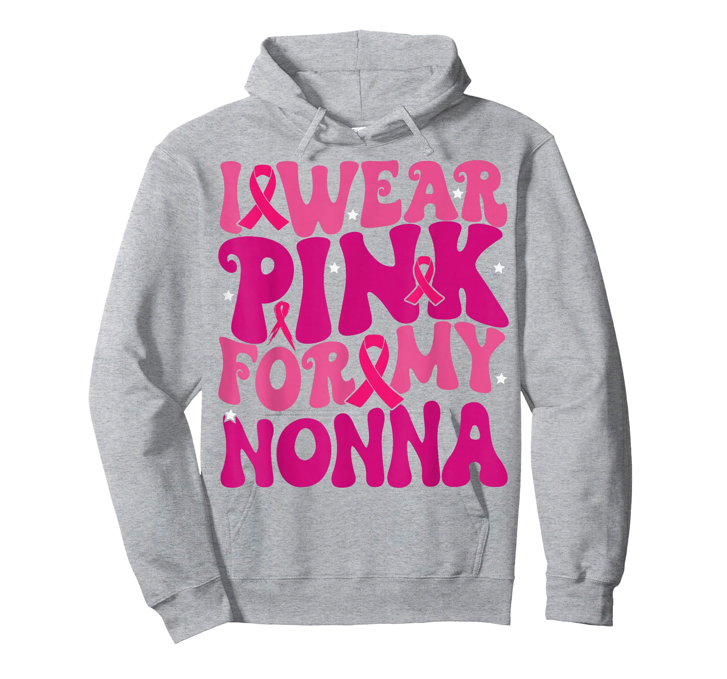 I Wear Pink for My Nonna Breast Cancer Awareness Kids T-Shirt