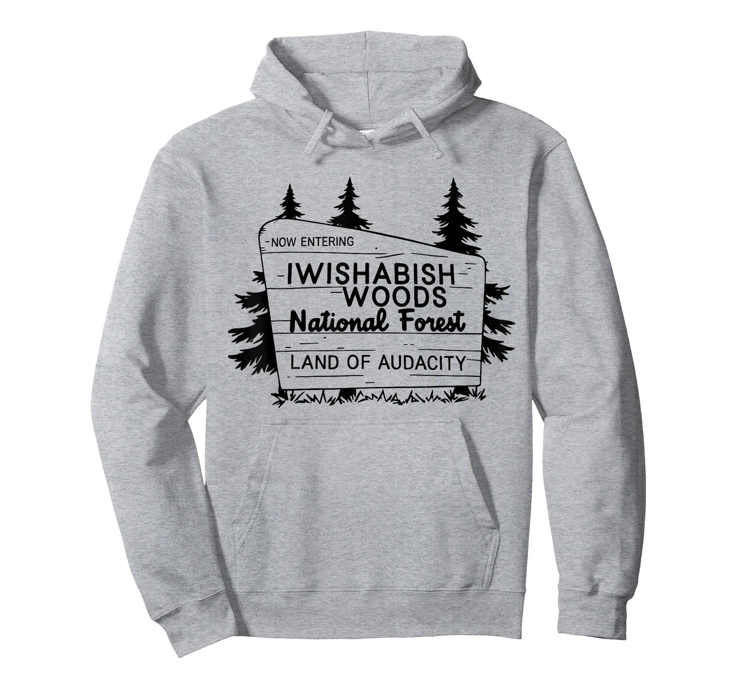 Now Entering Iwishabish Woods National Forest Land Audacity T-Shirt