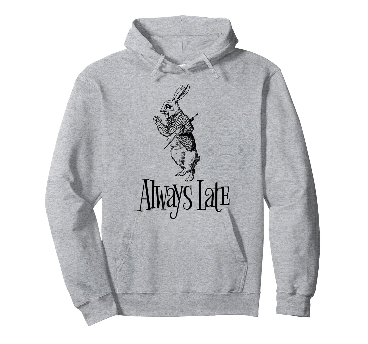 Always Late - White Rabbit Alice Wonderland T-Shirt