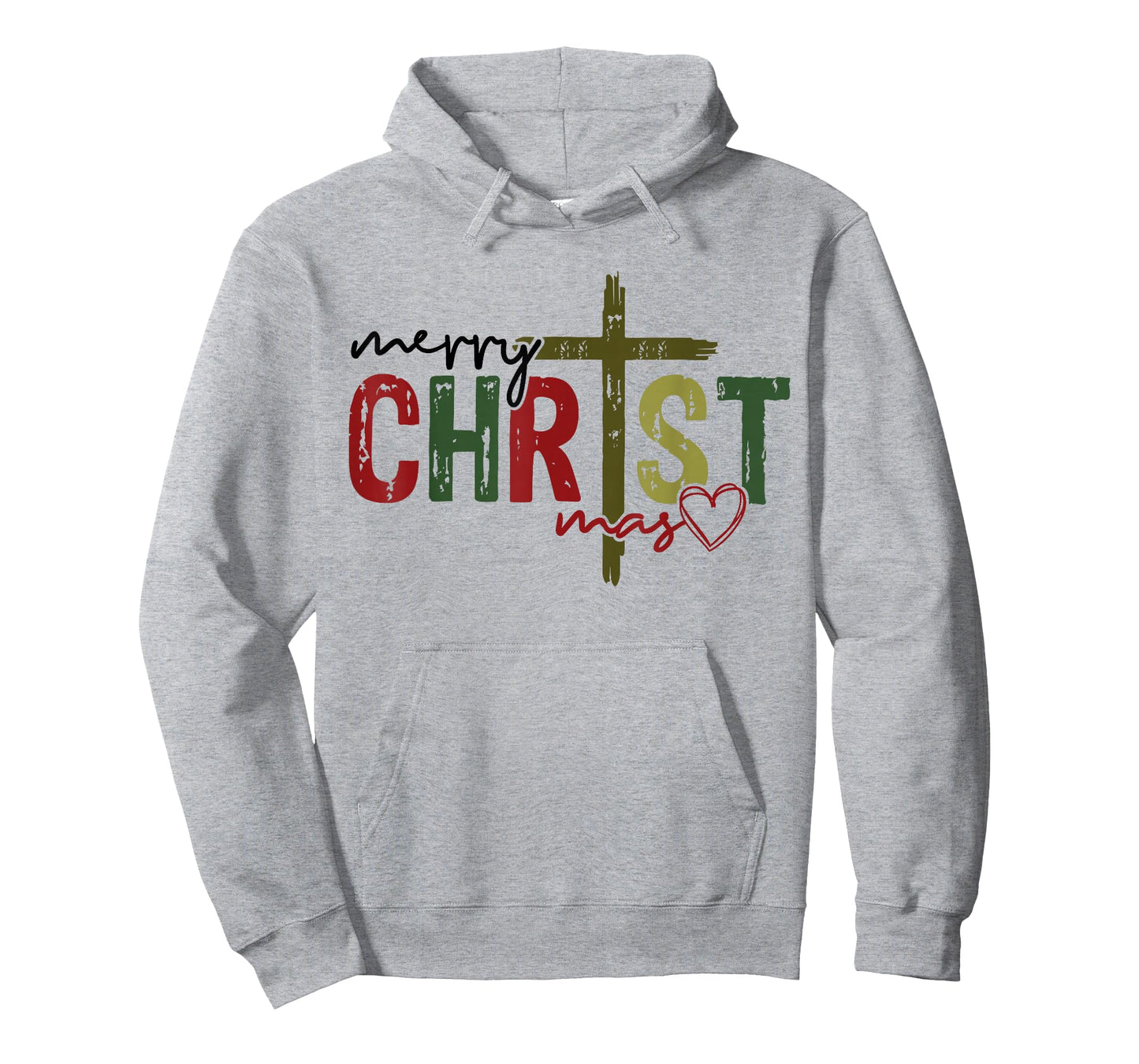Merry Christ Mas Faith Cross Religious Christmas Quote T-Shirt