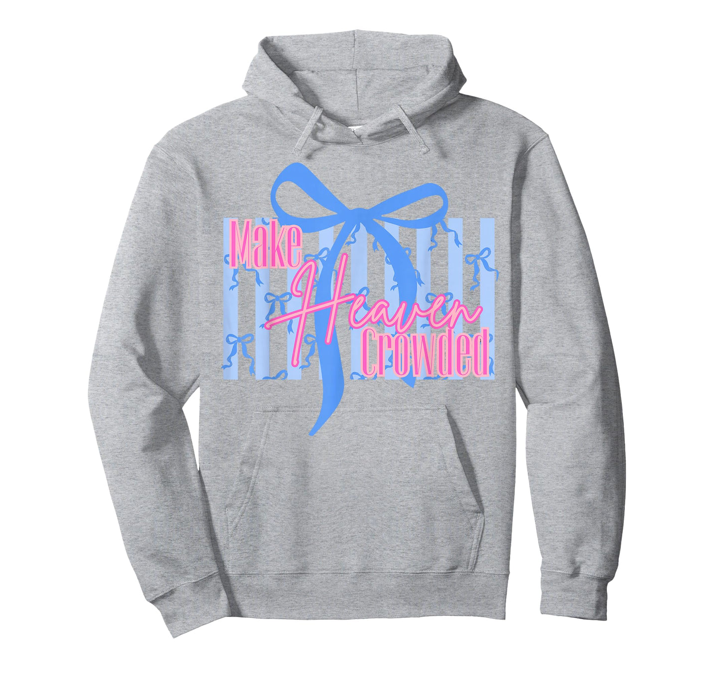 Make Heaven Crowded Christian Jesus Faith Coquette Bow Retro T-Shirt