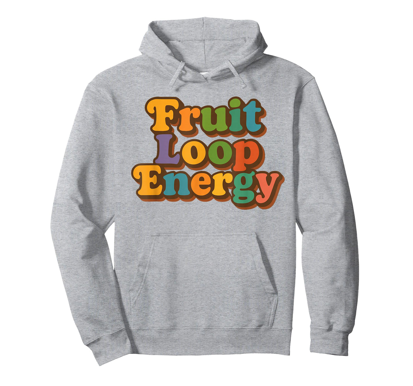 Fruit Loop Strong Energy Colorful Retro Rainbow Text T-Shirt