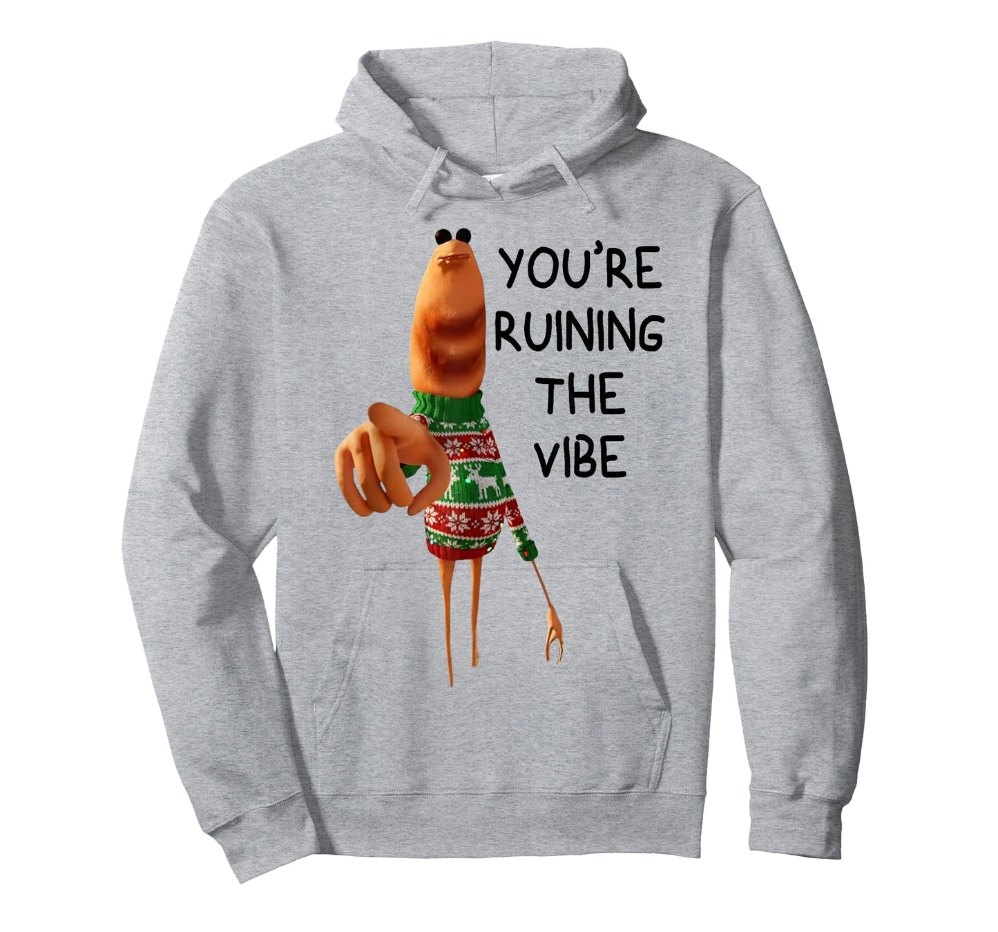 Funny Marcus The Worm You're Ruining The Vibe Christmas Meme T-Shirt