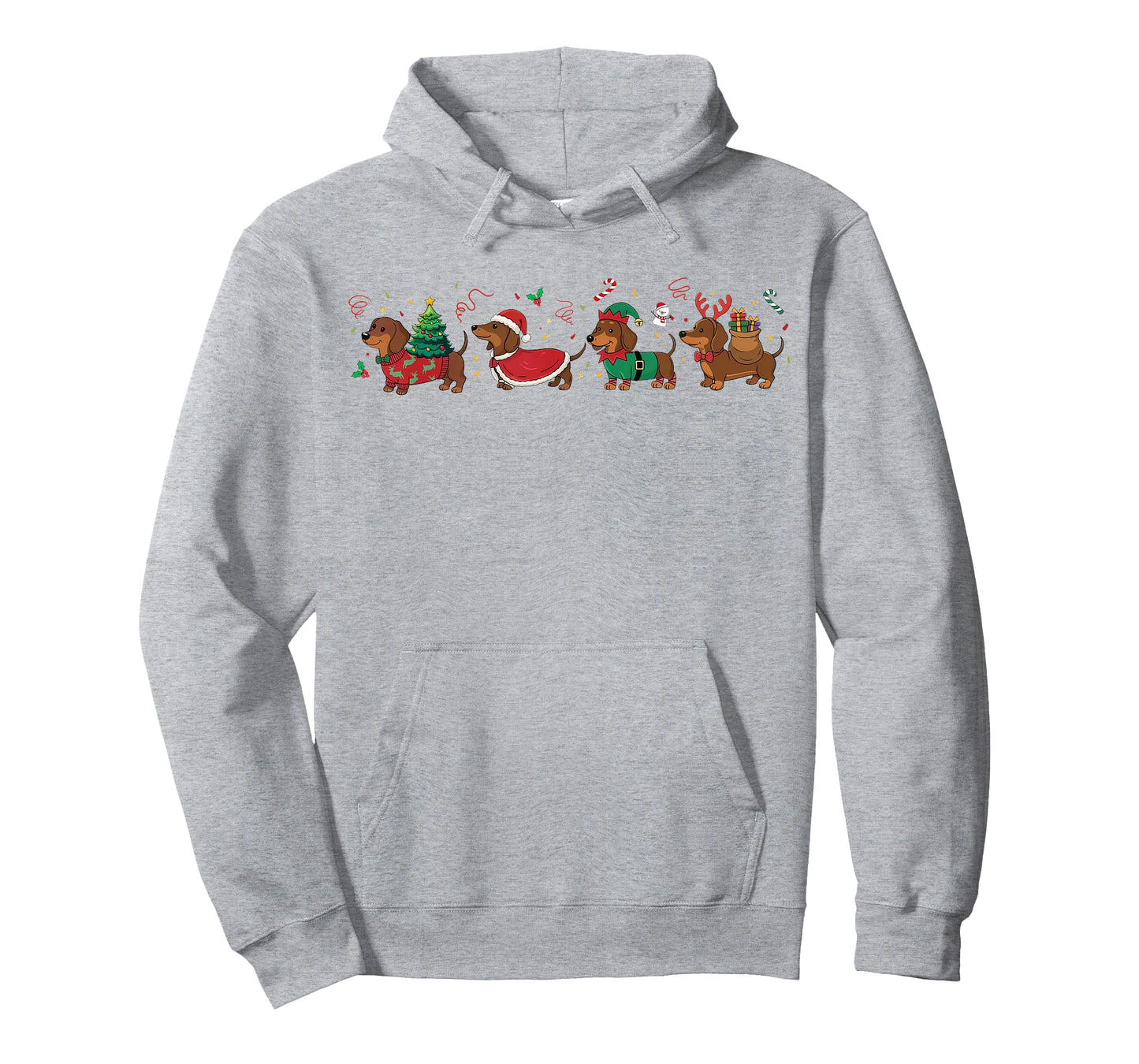 Funny Weenie Dog Dachshund Christmas Cute Merry Xmas Holiday T-Shirt