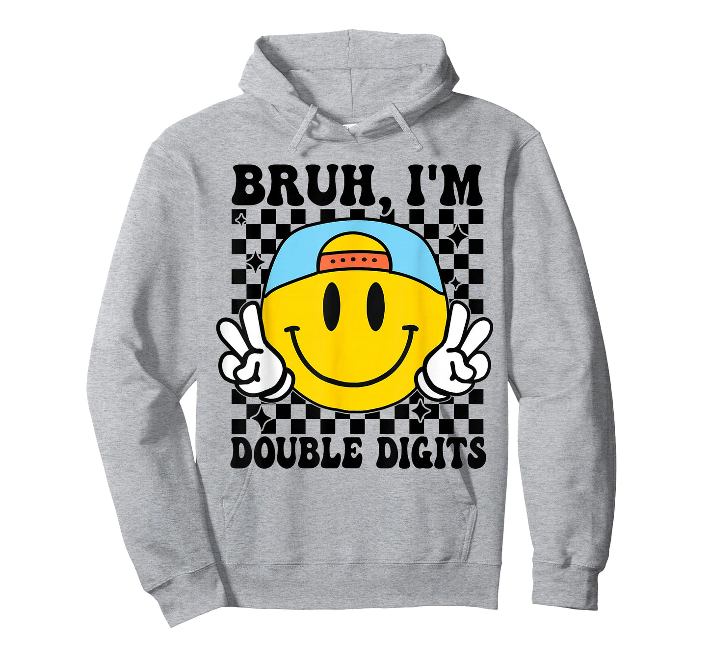 Bruh I'm Double Digits 10 Year Old boy Birthday 10 Birthday T-Shirt