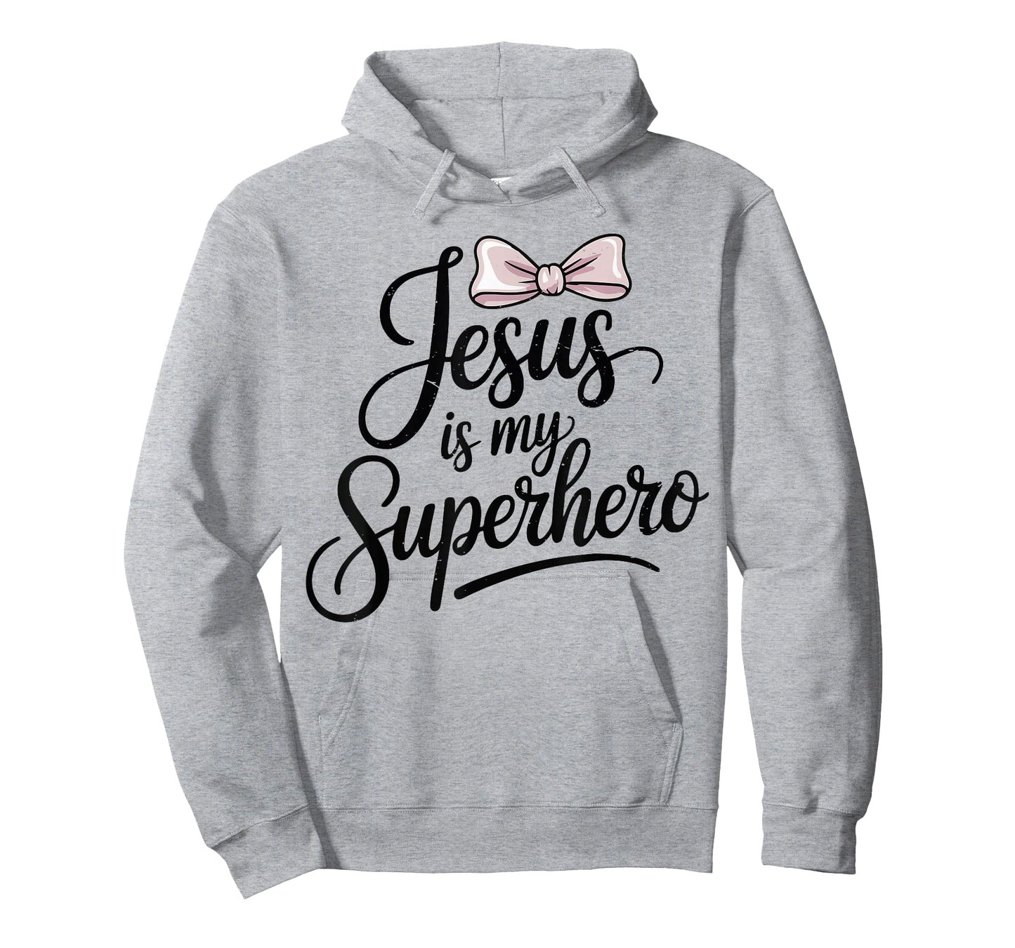 Girls Jesus is My Superhero Christian Toddler Sister God Mom T-Shirt