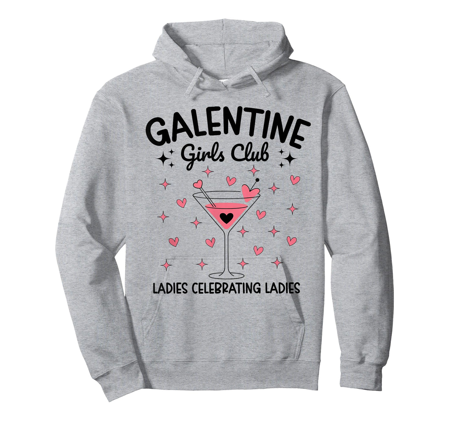 Galentine Girls Club Ladies Celebrating Ladies Valentines T-Shirt