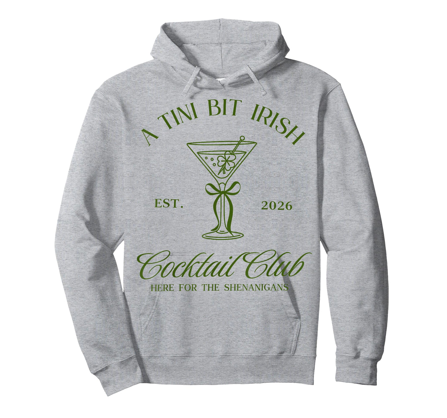 A Tini Bit Irish Cocktail Club St Patricks Day Drinking 2026 T-Shirt