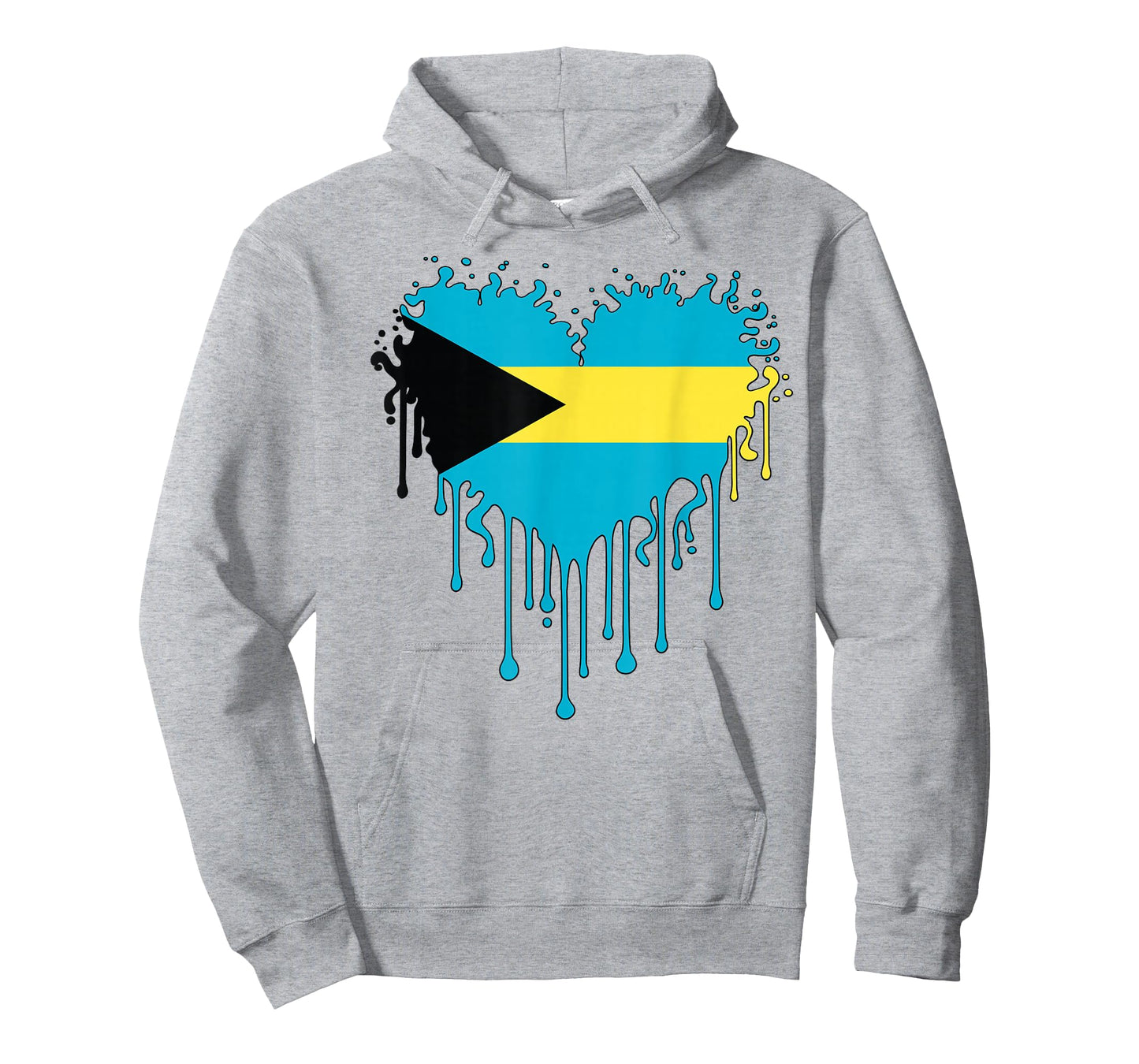 Proud Bahamas Heart Nassau Bahamian Flag Family Vacation T-Shirt