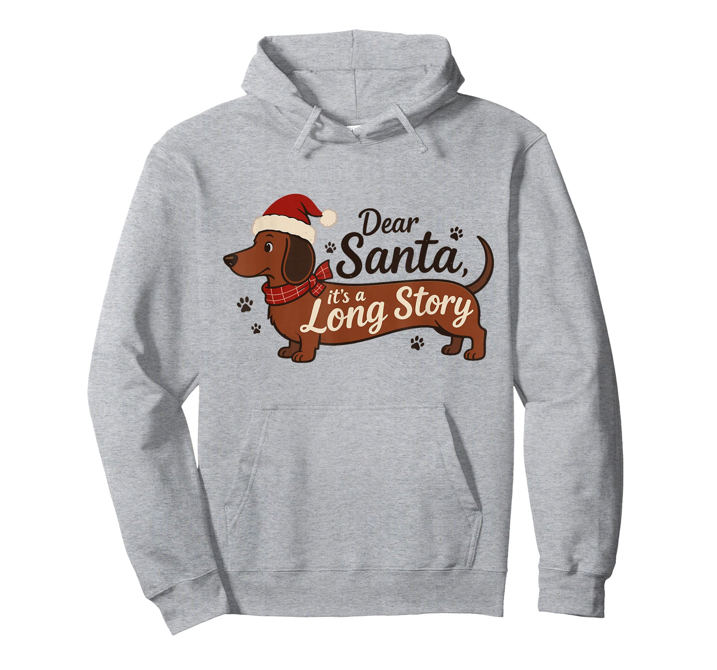 Dear Santa It's A Long Story Christmas Dachshund Dog Mom T-Shirt
