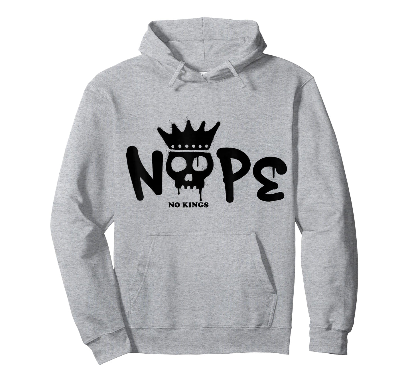 No Kings Day 2025 Protest Sign Skull Nope Men Women Kids T-Shirt