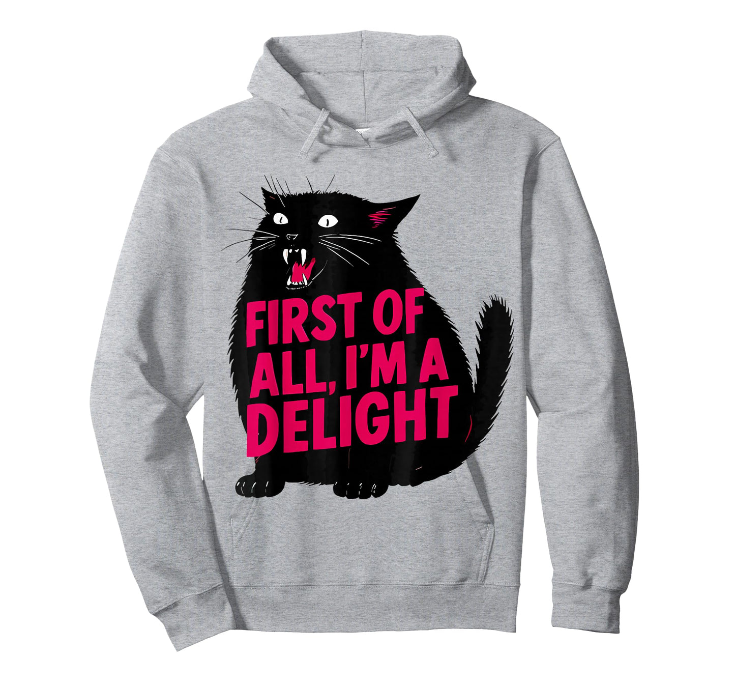 First of All I'm A Delight Roaring Cat Funny Meme Cat T-Shirt