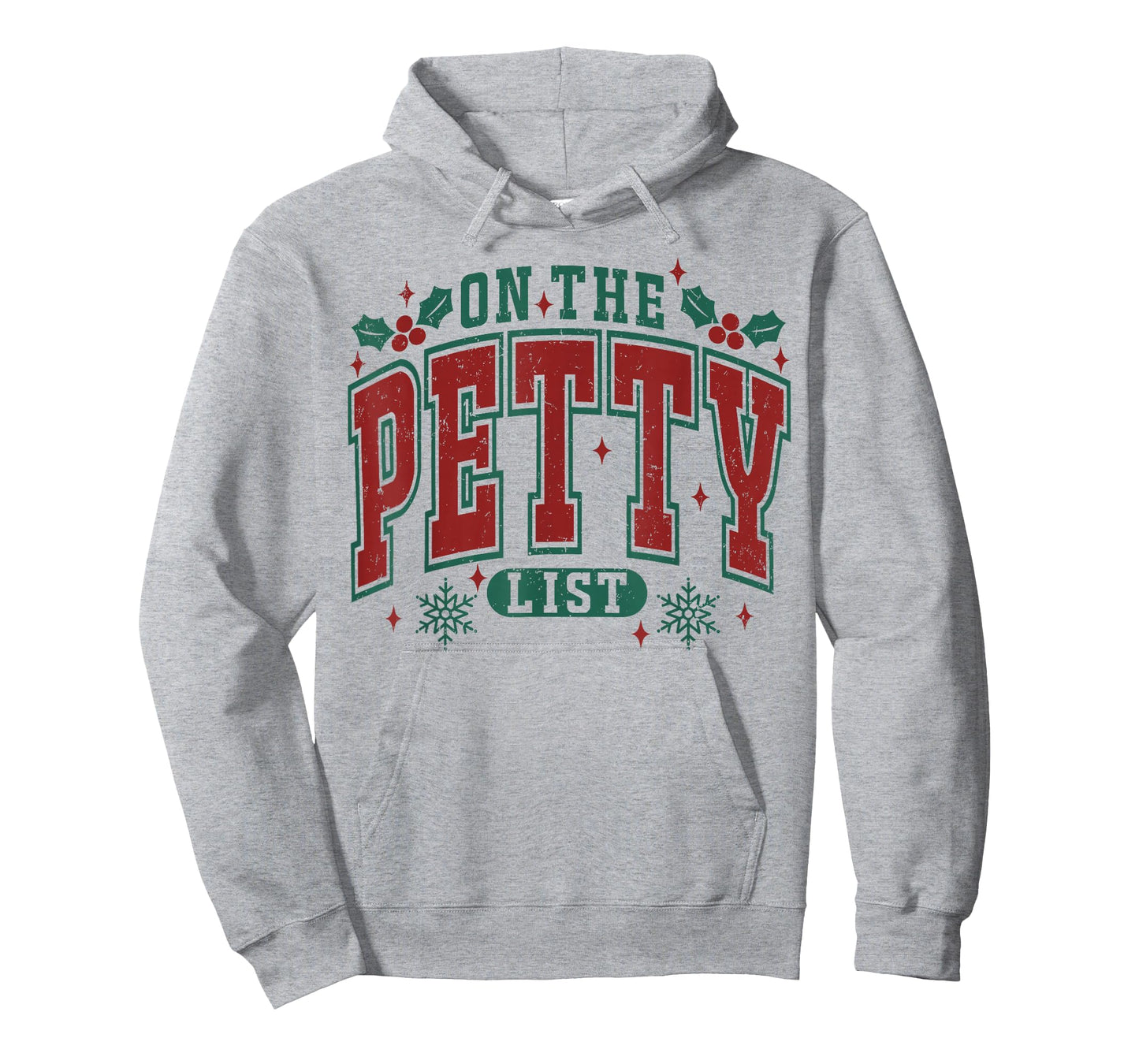 On The Petty List Funny Christmas Retro Holiday Humor T-Shirt