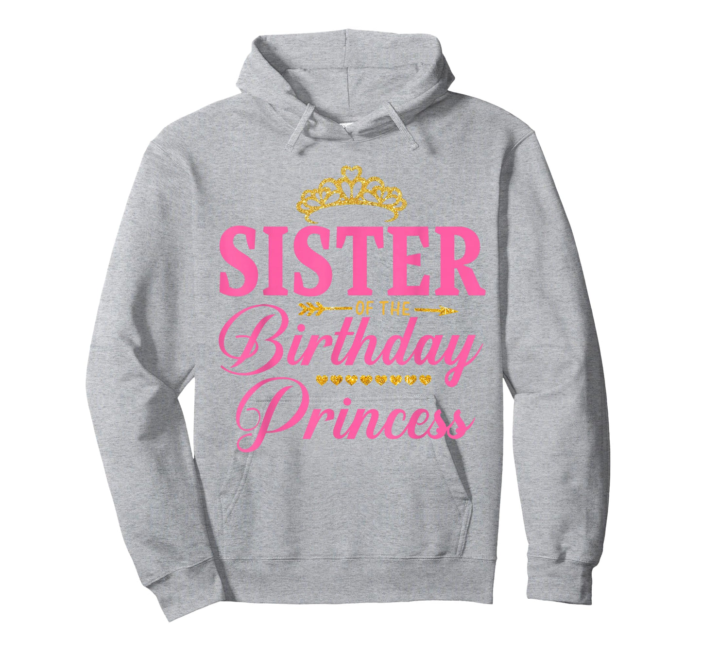 Sister of The Birthday Princess Girl Party Matching Family T-Shirt