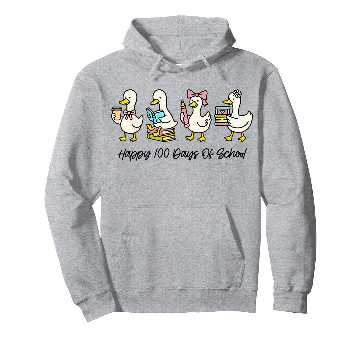 Happy 100 Days of School Goose Teacher Kid 100th Day Smarter T-Shirt