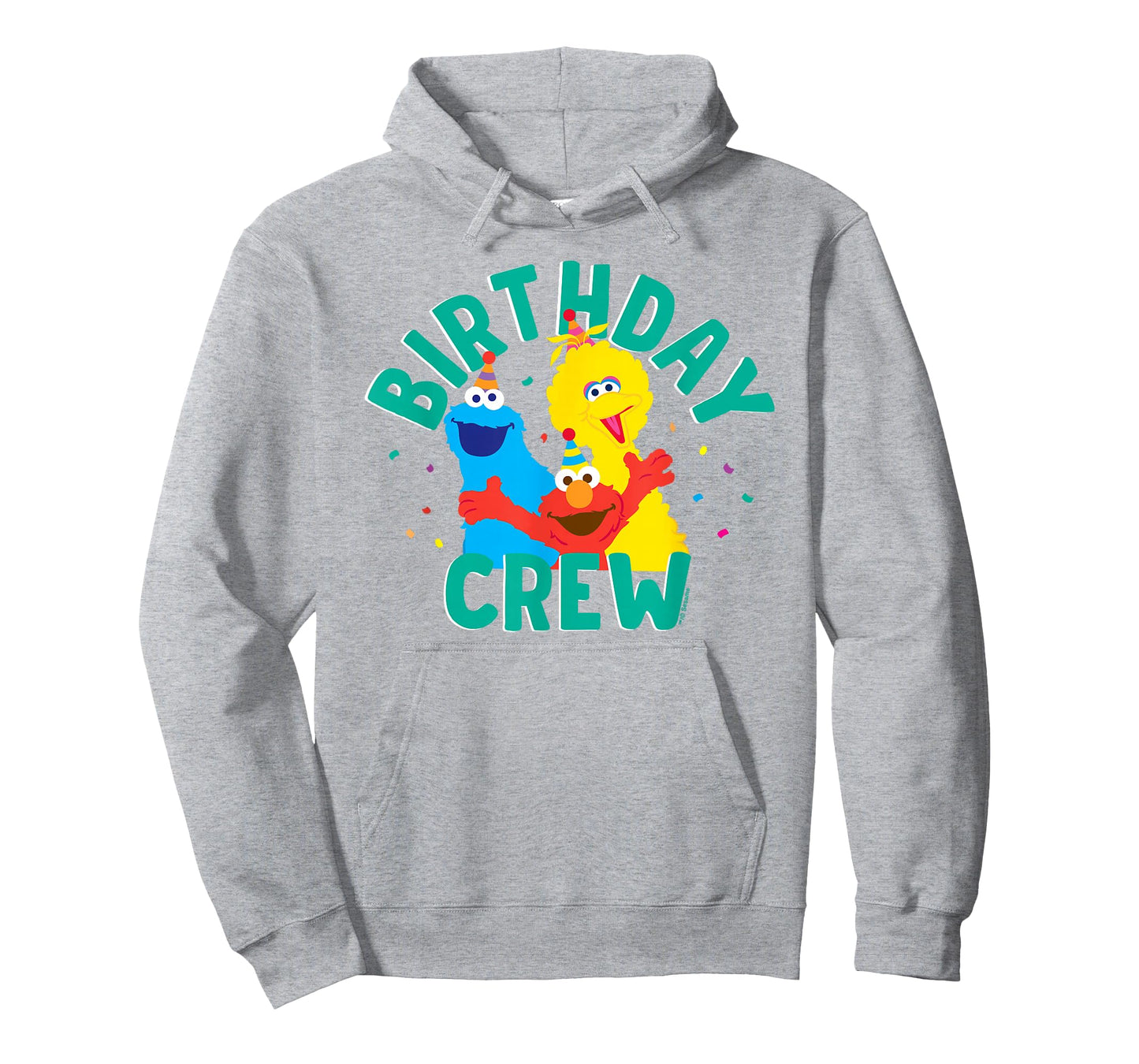 Sesame Street Elmo Big Bird Cookie Monster Birthday Crew T-Shirt