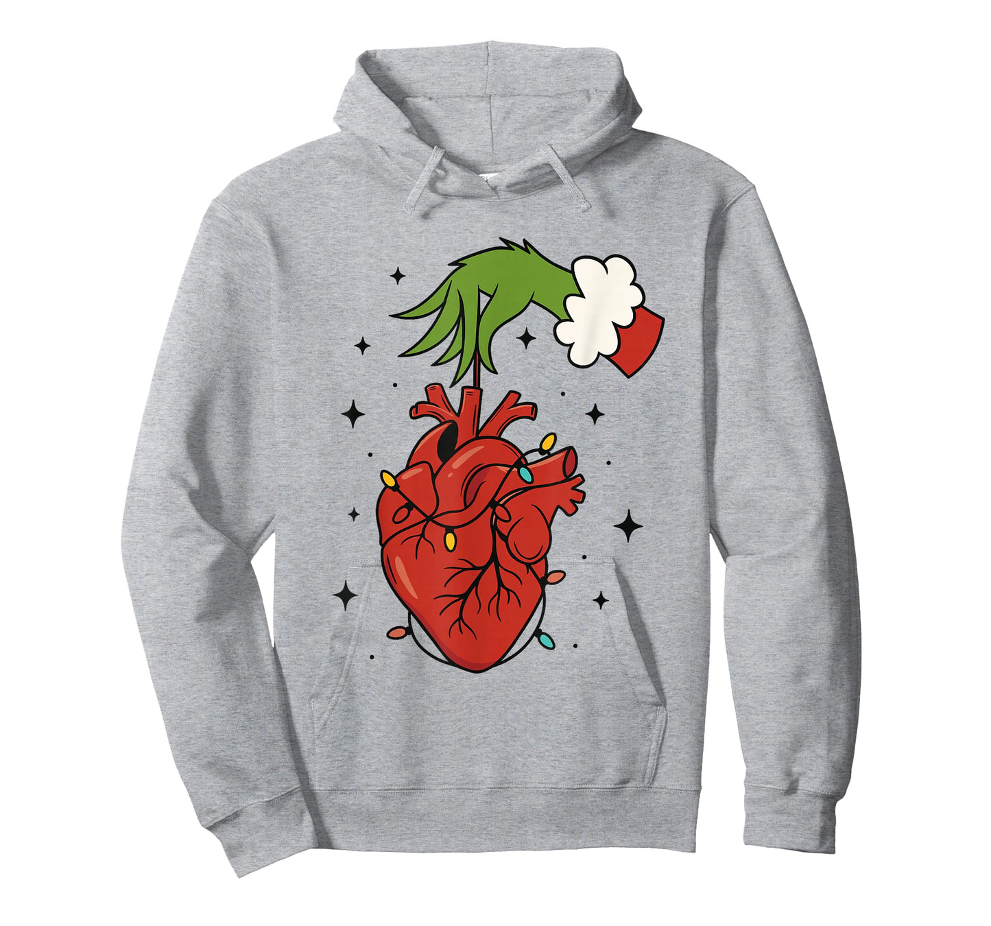 Cardiology Nurse Christmas, Cardiac Nurse Christmas Crew T-Shirt