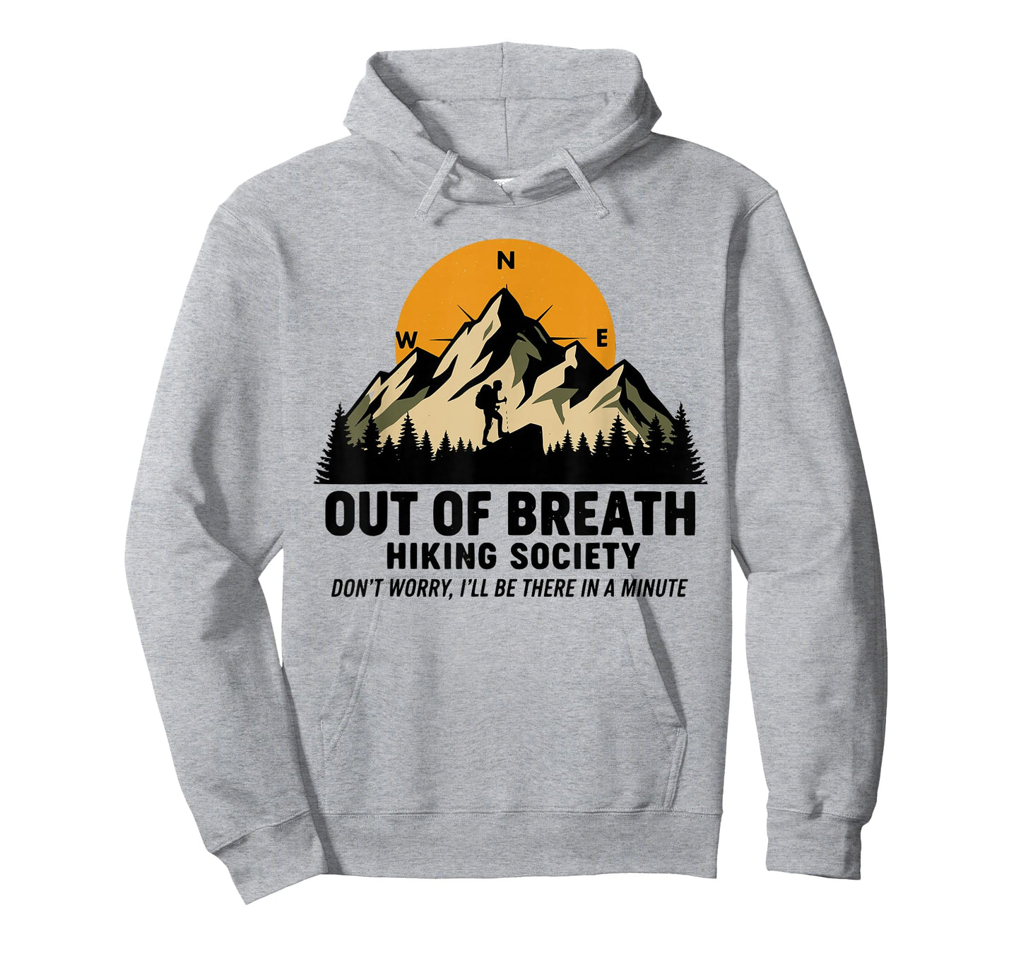 Hiking Society Out of Breath Hiker Nature Love for Men Women T-Shirt