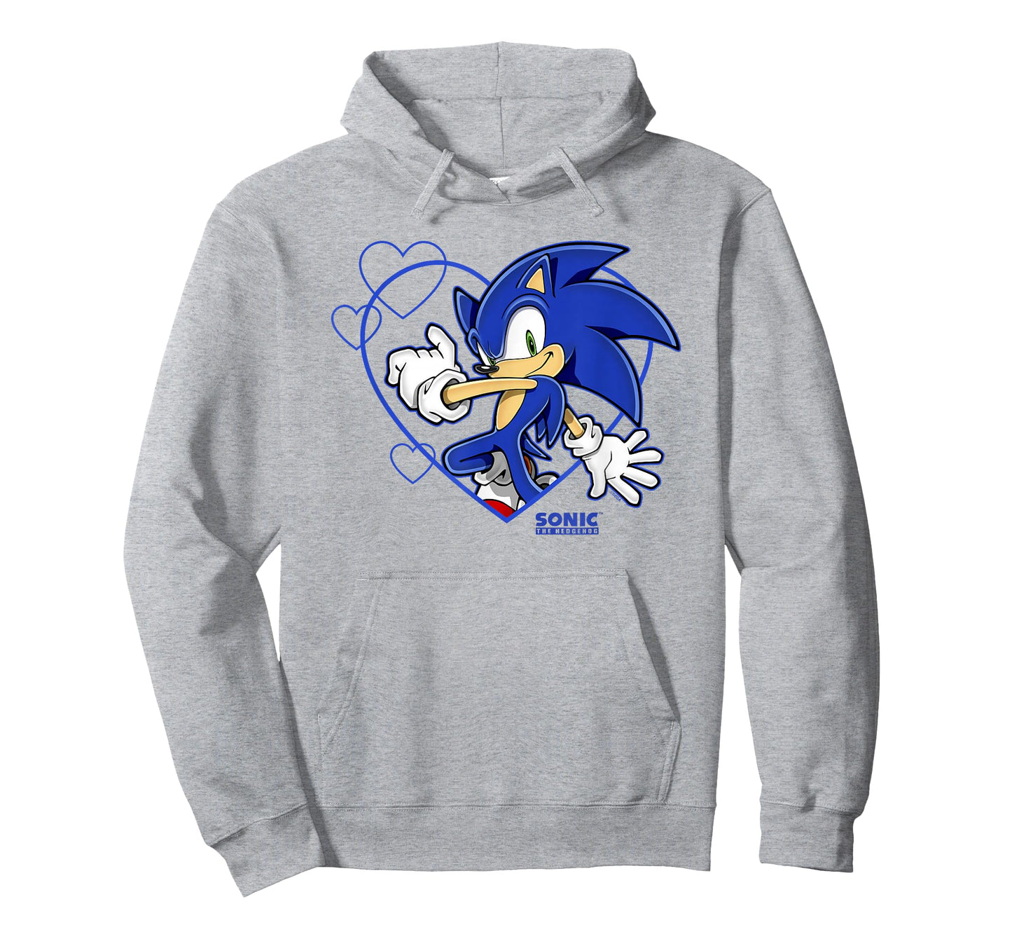 Sonic The Hedgehog Valentine's Day Sonic Heart Portrait T-Shirt