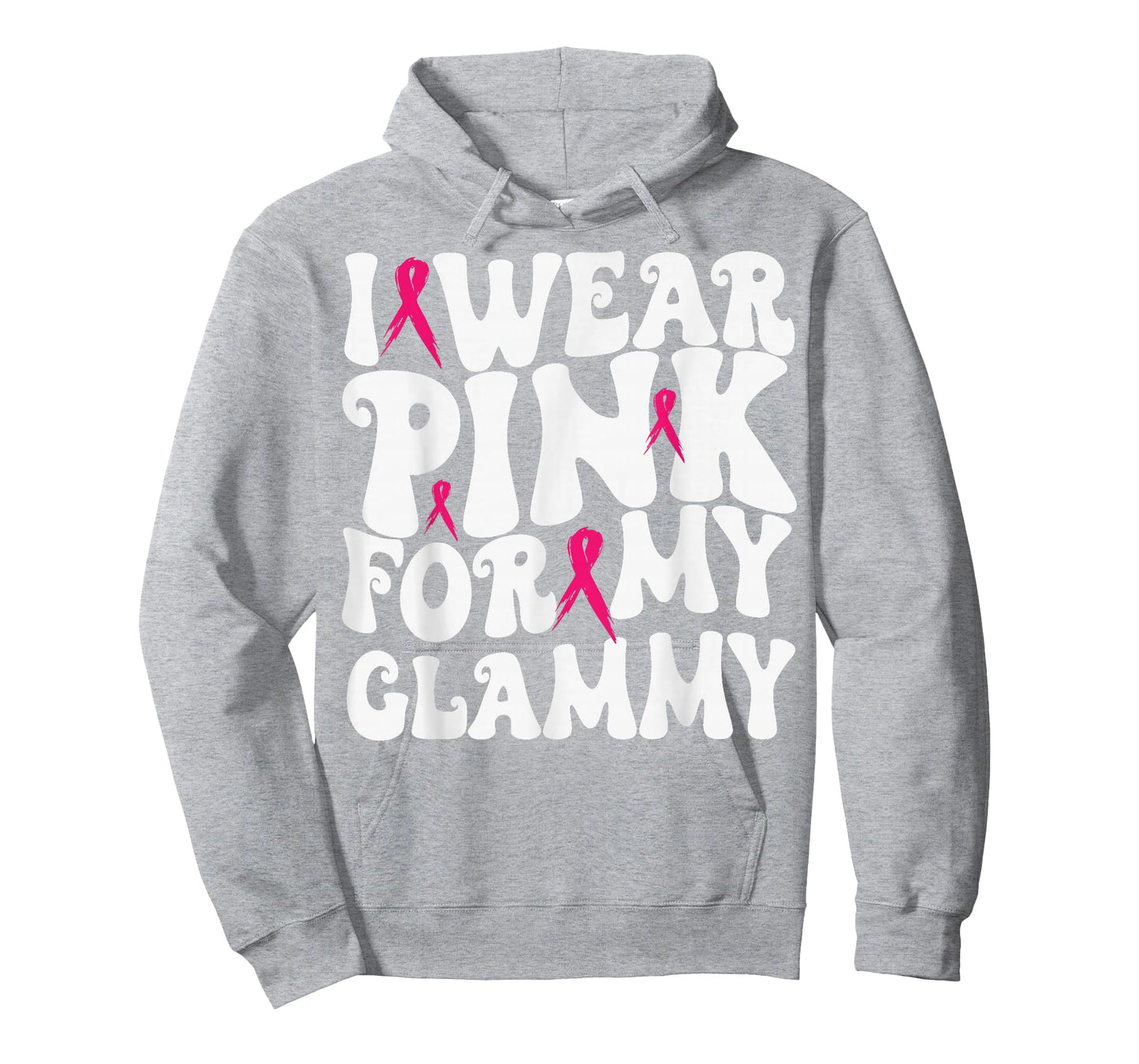 I Wear Pink for My Glammy Breast Cancer Awareness Kids T-Shirt