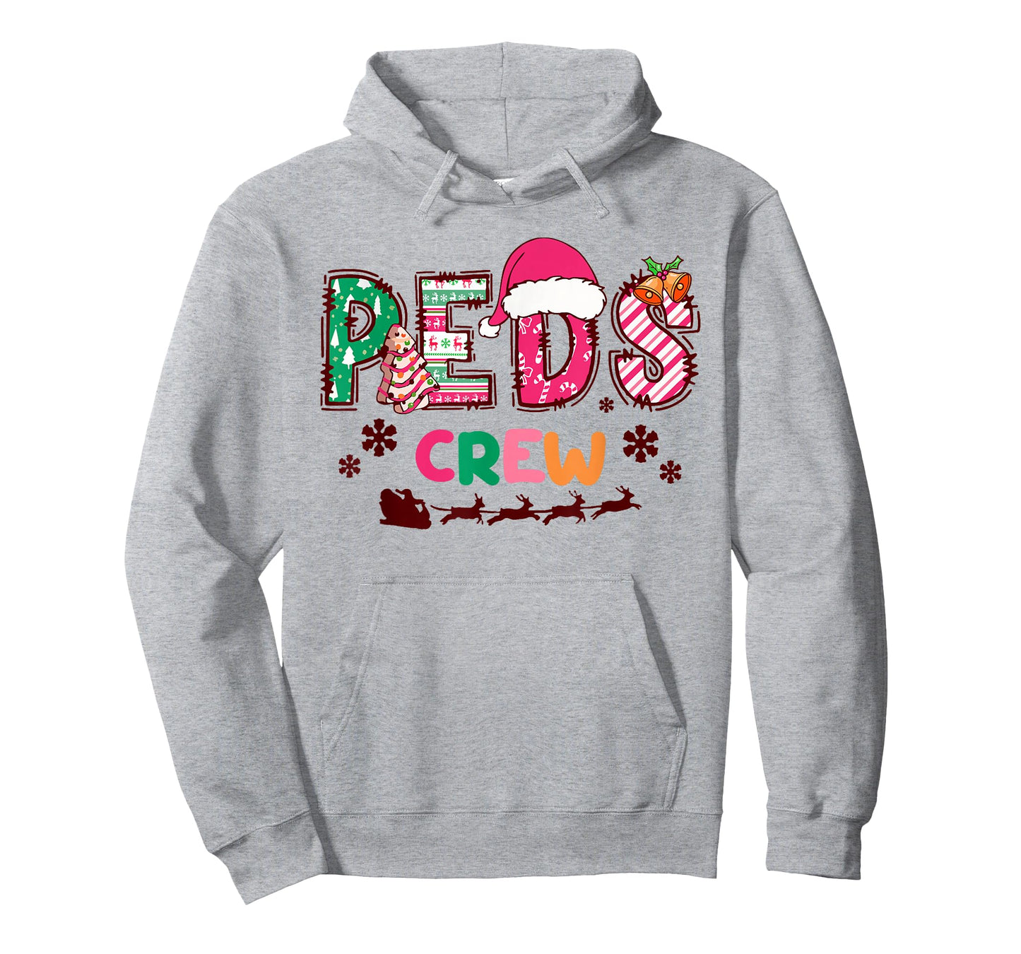 Peds Crew Christmas Pediatric Nurse Team T-Shirt