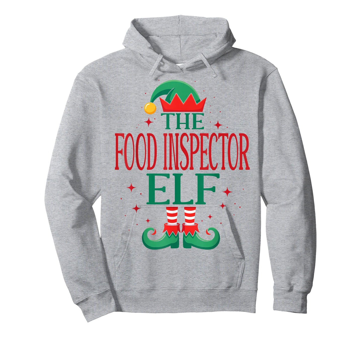 Funny Food Inspector Elf Christmas Holiday for Medical Staff T-Shirt