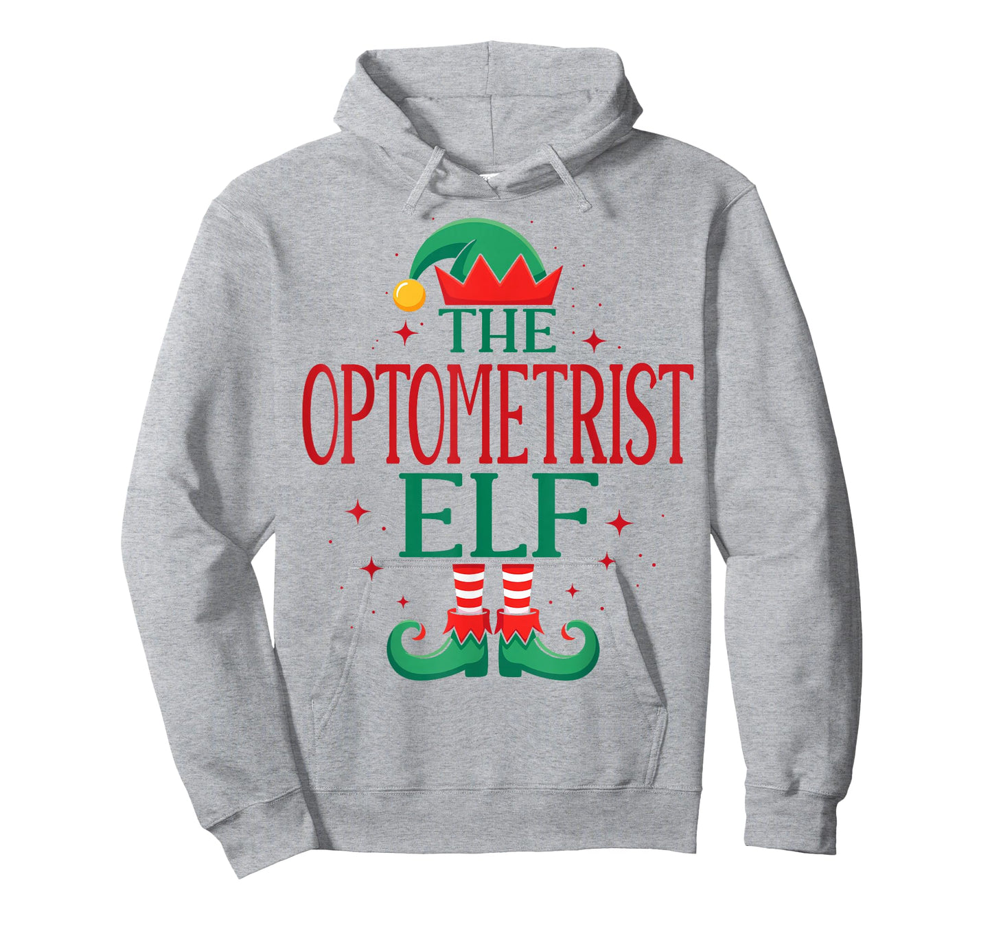Funny Optometrist Elf Christmas Holiday for Medical Staff T-Shirt