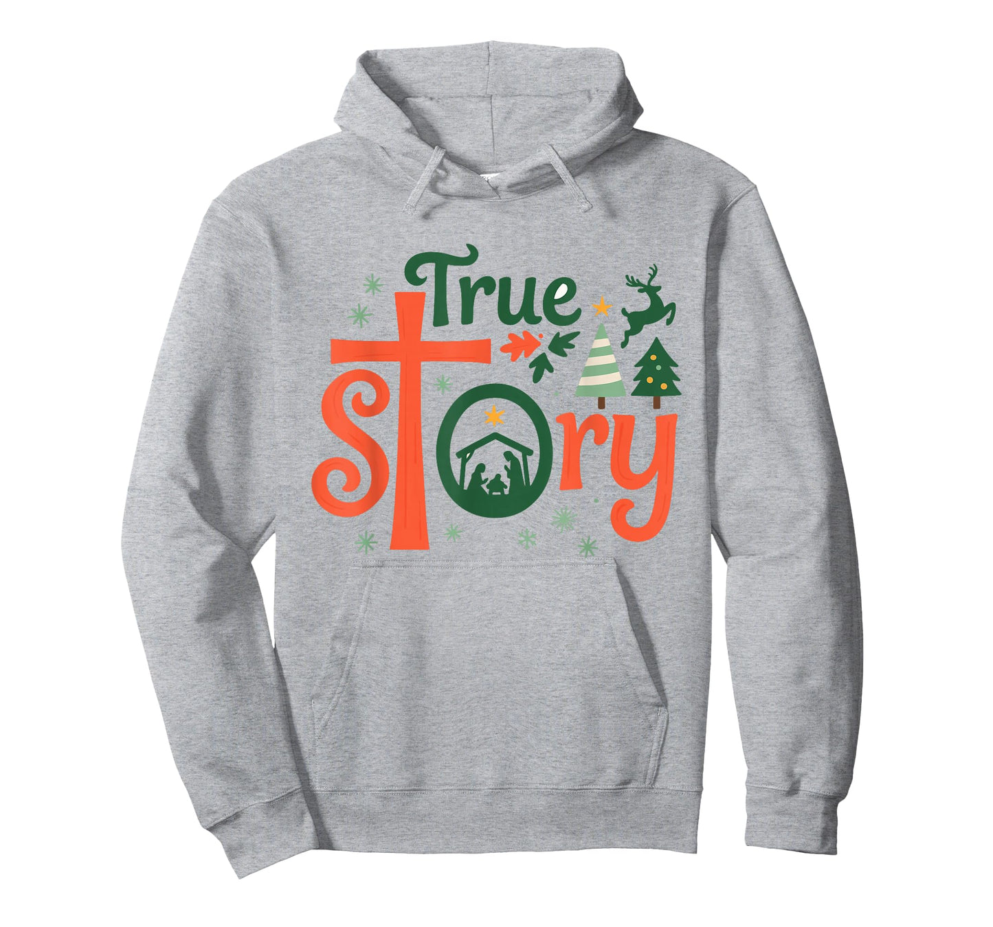 True Story Christmas Nativity Jesus Christian Men Women Kids T-Shirt