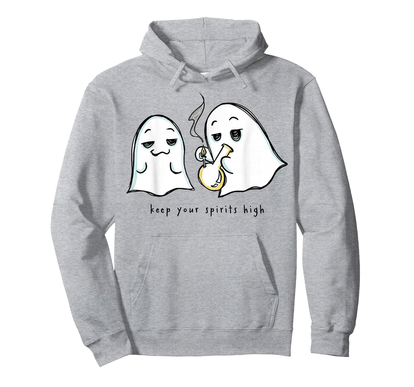 Keep Your Spirits High Funny Ghost Weed T-Shirt