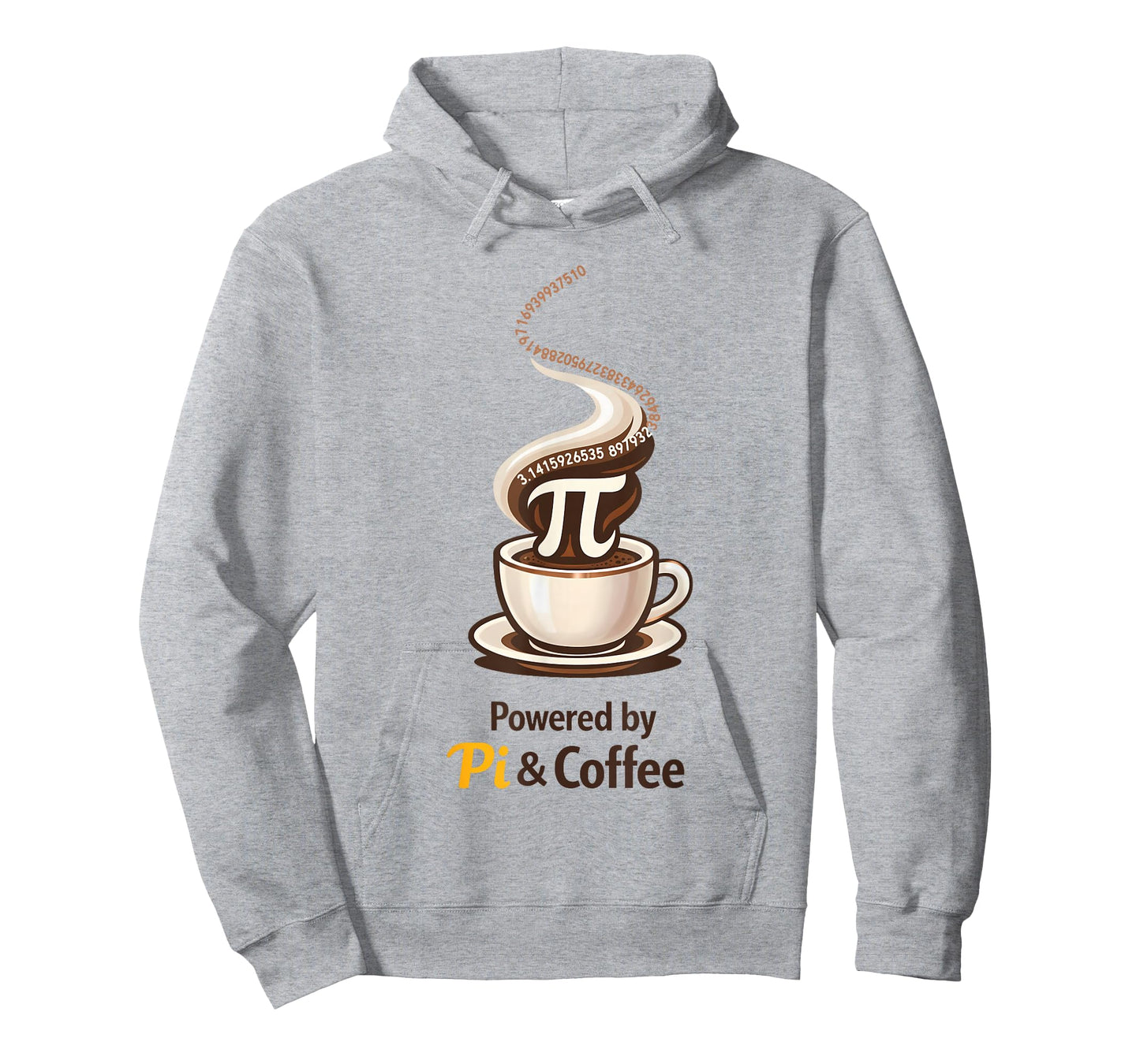Powered by Pi and Coffee Funny 3.14 Pi Day Teacher Fuel T-Shirt