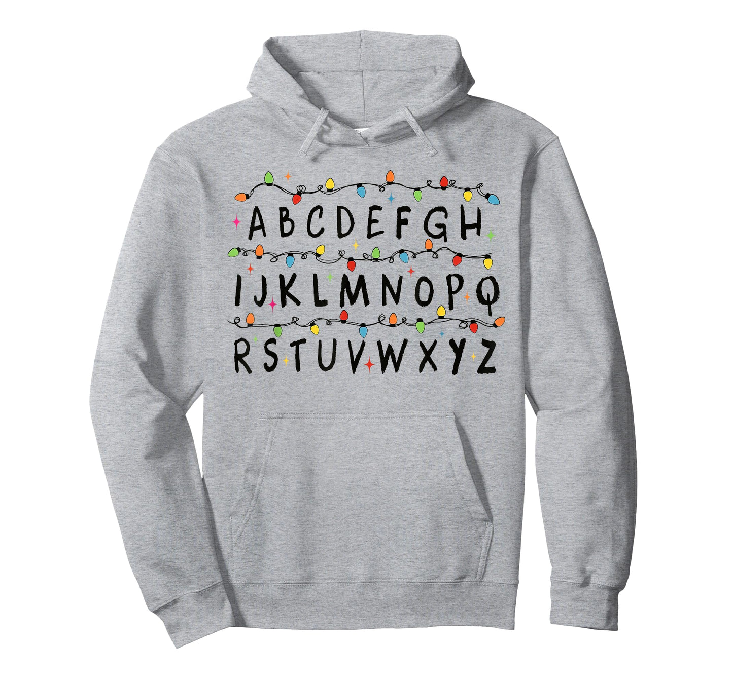 Alphabet Stranger Christmas 2025 Lights Boys Girls Pajamas T-Shirt