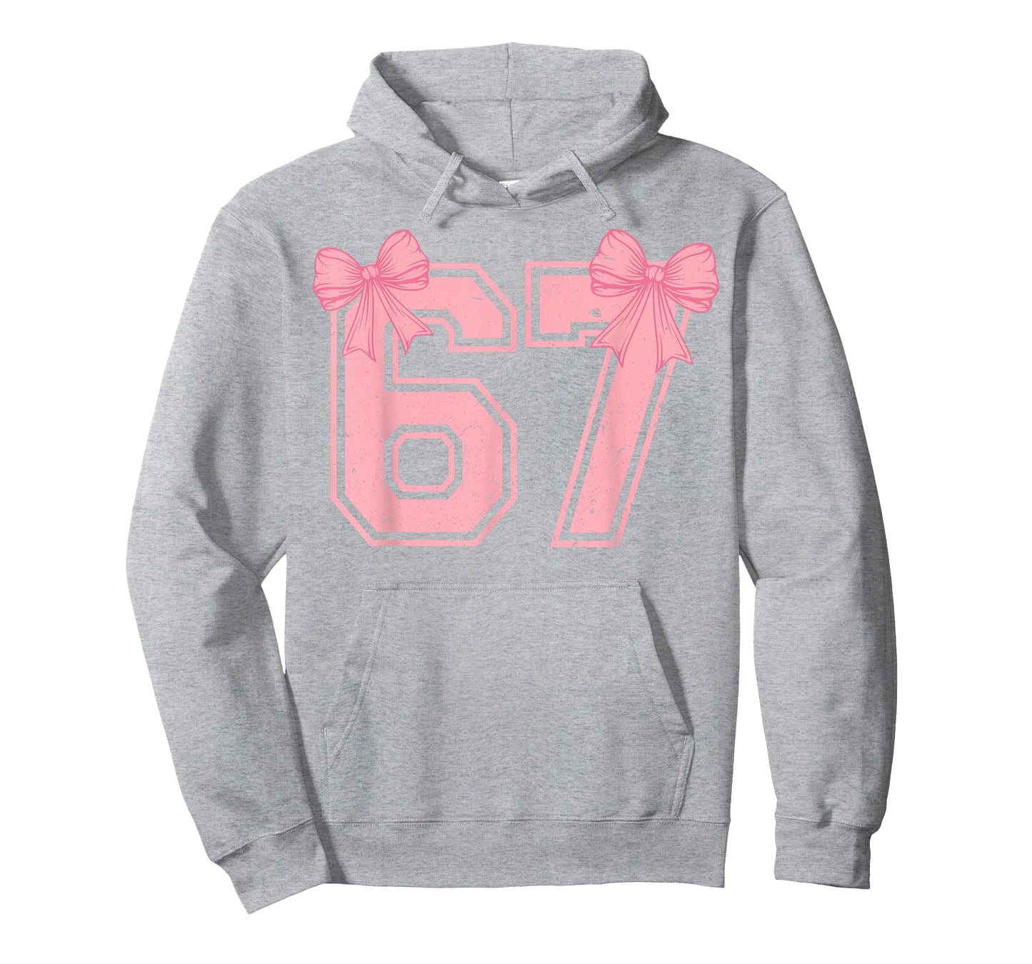 67 Six Seven Meme Coquette Pink Bow 6 7 Gen Alpha Slang Girl T-Shirt