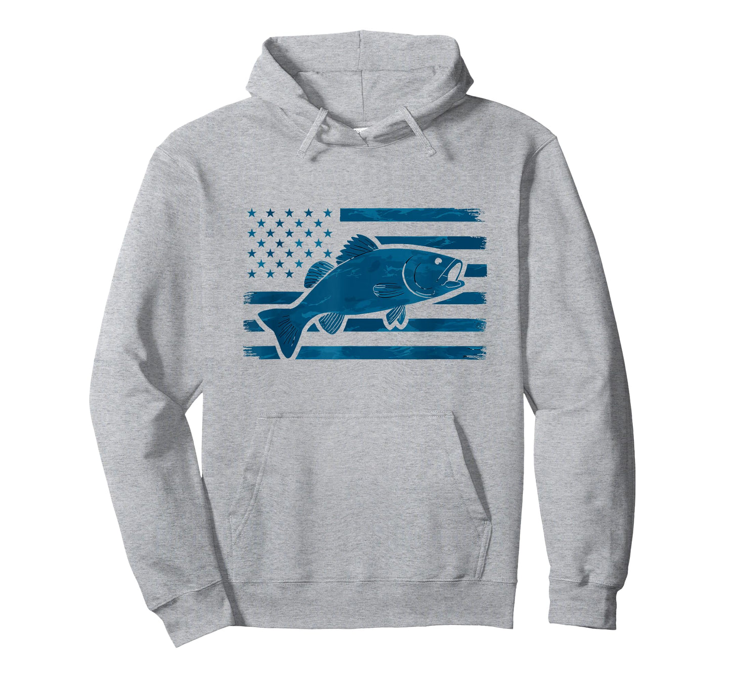 American Flag Fishing Lovers Shirt Men Women Kids Youth Fish T-Shirt
