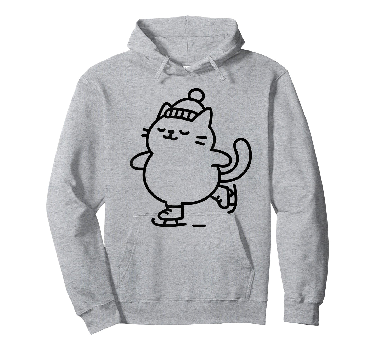 Cute Cat Ice Skating T-Shirt