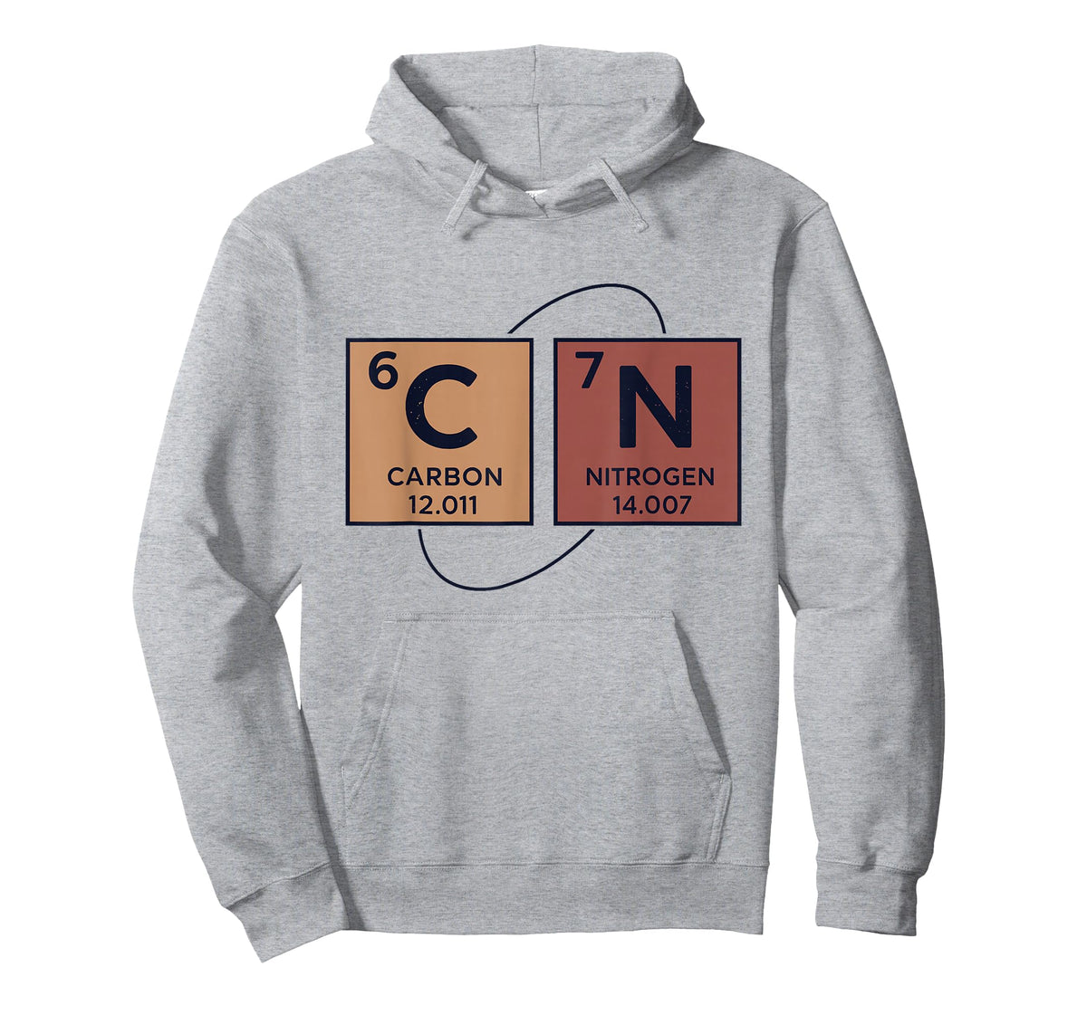 Retro Funny 6 7 Carbon Nitrogen Periodic Six Seven Physics T-Shirt