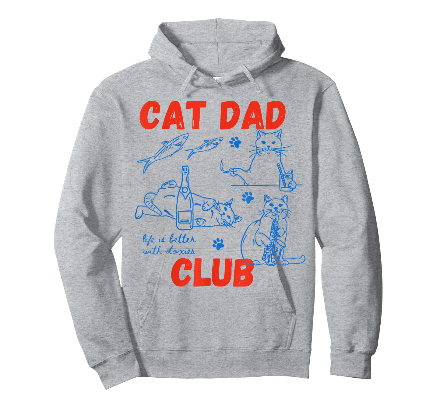 Retro Cat Dad Club Life is Better with Cats Funny Cat Dad T-Shirt