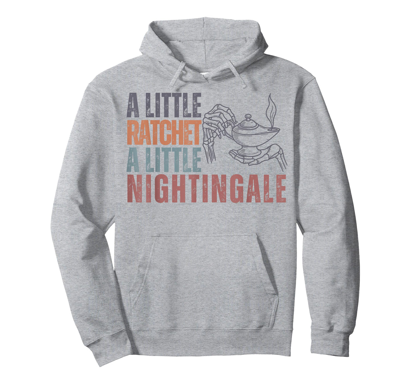 Nurse Life Night Shift A Little Ratchet Little Nightingale T-Shirt