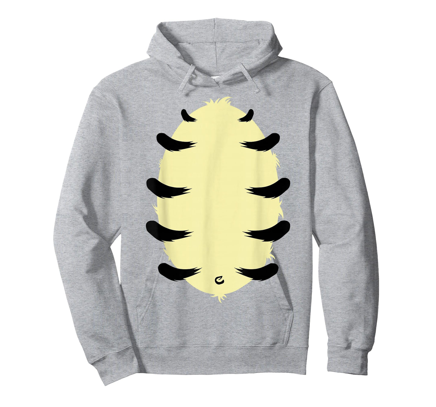 Orange Tiger Belly Hairy Costume Halloween Animal T-Shirt