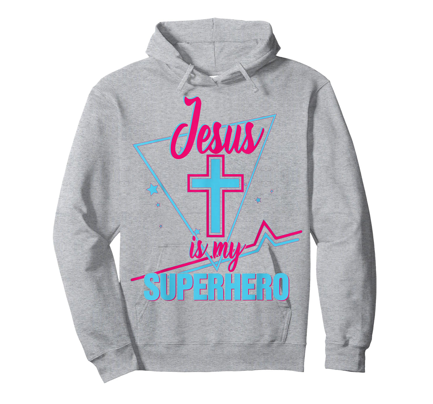 Girls Jesus is My Superhero Christian Toddler Sister God Mom T-Shirt