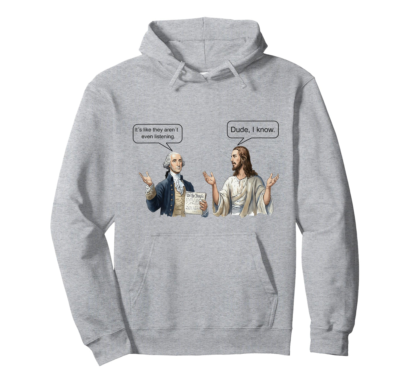 George Washington and Jesus Christ Discussion Meme T-Shirt