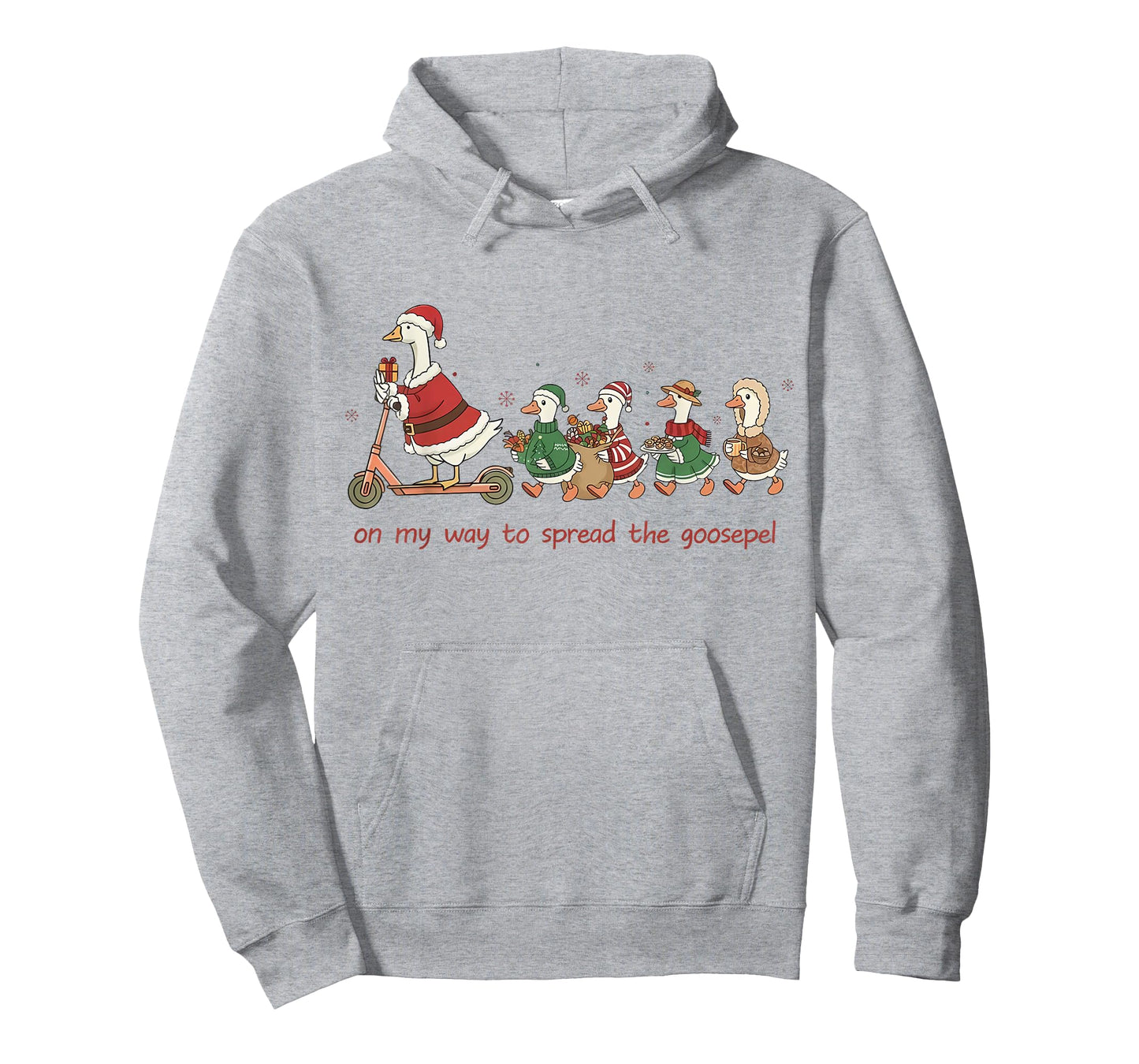 On My Way to Spread The Goosepel Funny Christian Faith Goose T-Shirt