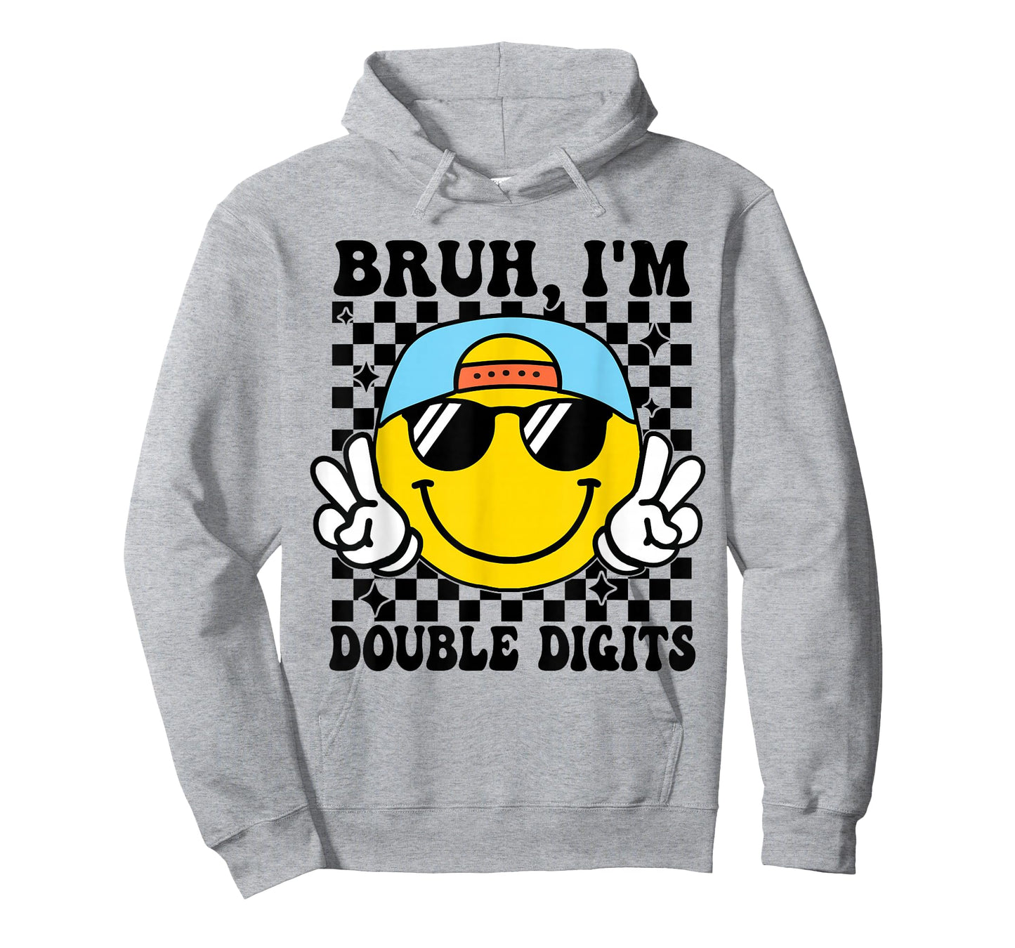 Bruh I'm Double Digits 10 Year Old boy Birthday 10 Birthday T-Shirt