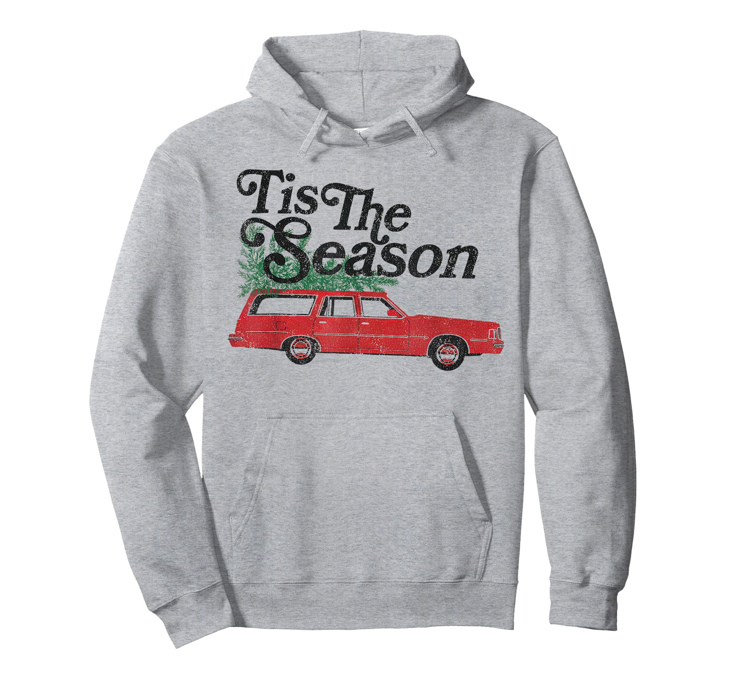 ’Tis The Season Retro Wagon Christmas Tree Holiday T-Shirt
