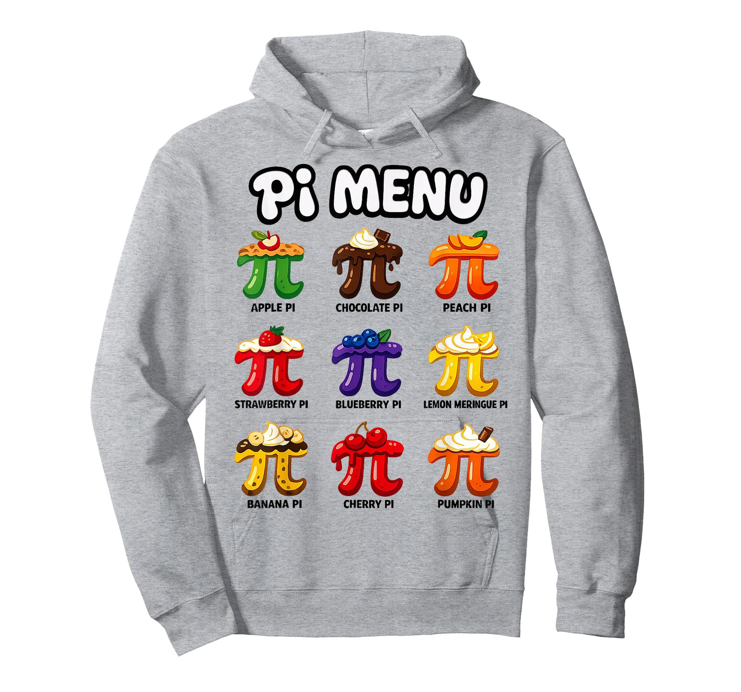 Pi Menu 3.14 Funny Fruit Pi Day Math Teacher & Pie Lover T-Shirt