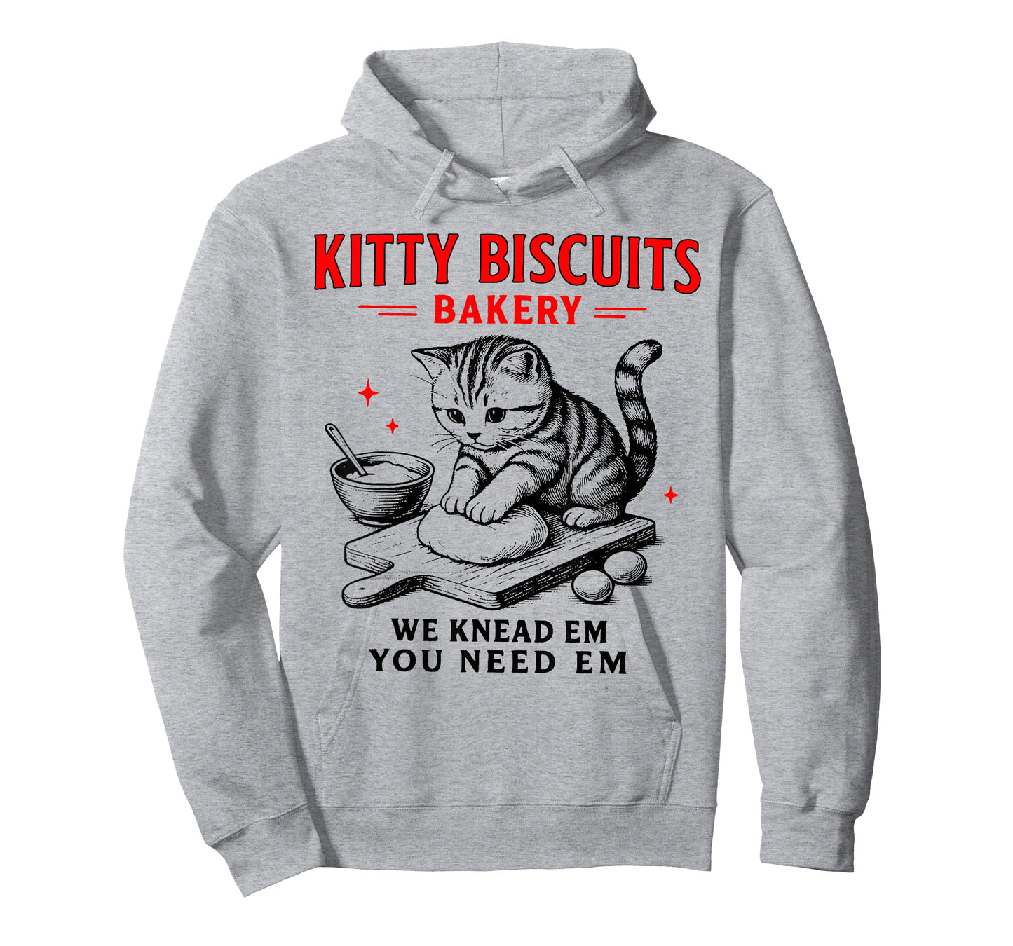 Kitty Biscuits Bakery We Knead Em You Need Em Funny Cat T-Shirt