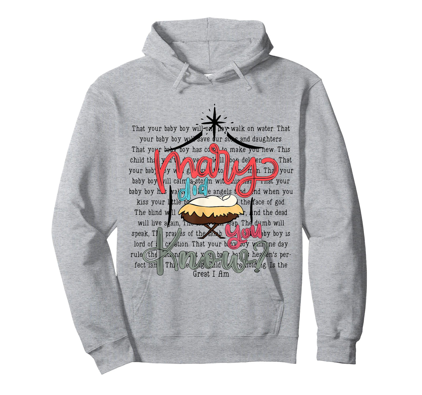 Mary Did You Know Christian Christmas Bible Verse Jesus Xmas T-Shirt