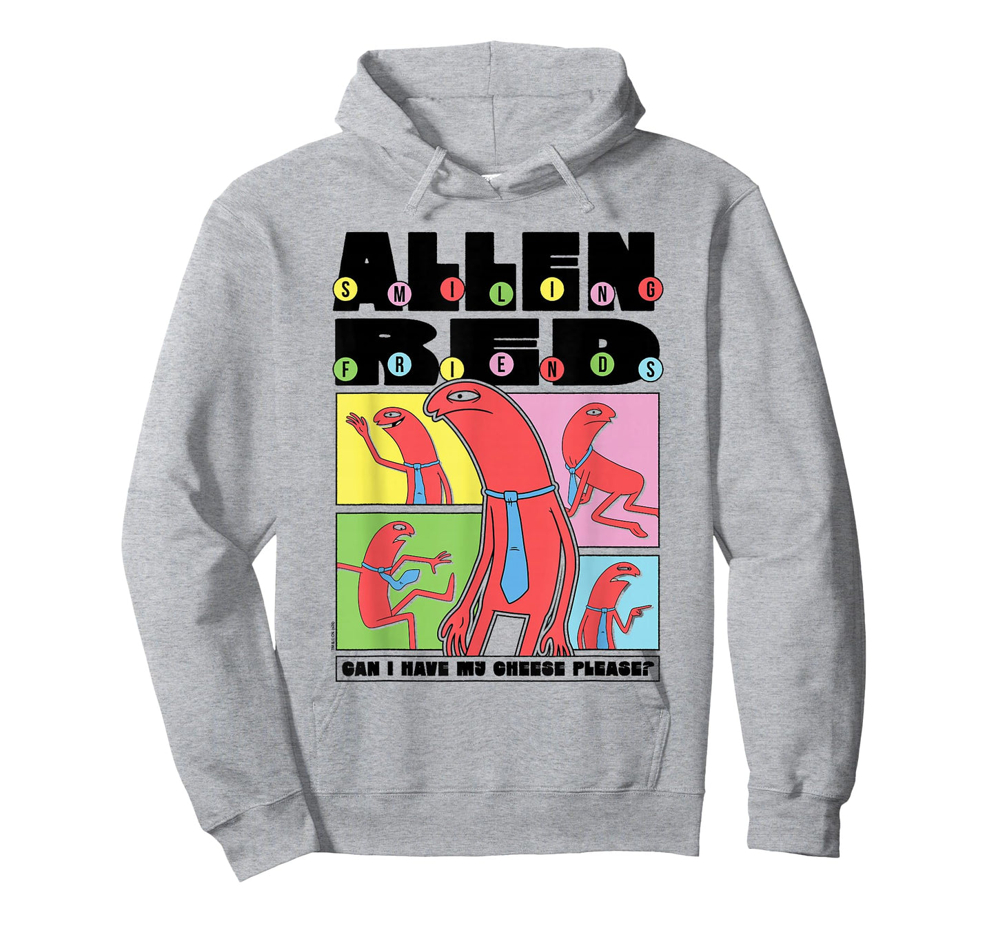 Smiling Friends Allen Red Can I Have My Cheese Funny Cartoon T-Shirt
